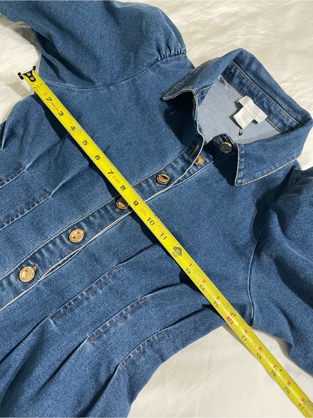 House of Harlow 1960 Edie Denim Midi Dress - Picture 10 of 14